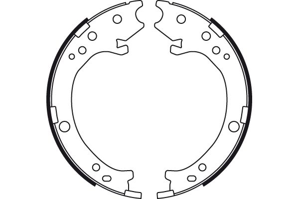 Комплект гальмівних колодок, стоянкове гальмо, Trw GS8779
