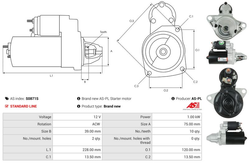 AS-PL S0871S Starter