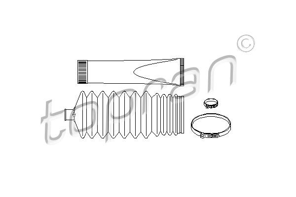 Комплект гофрованих кожухів, механізм рульового керування, Topran 201783