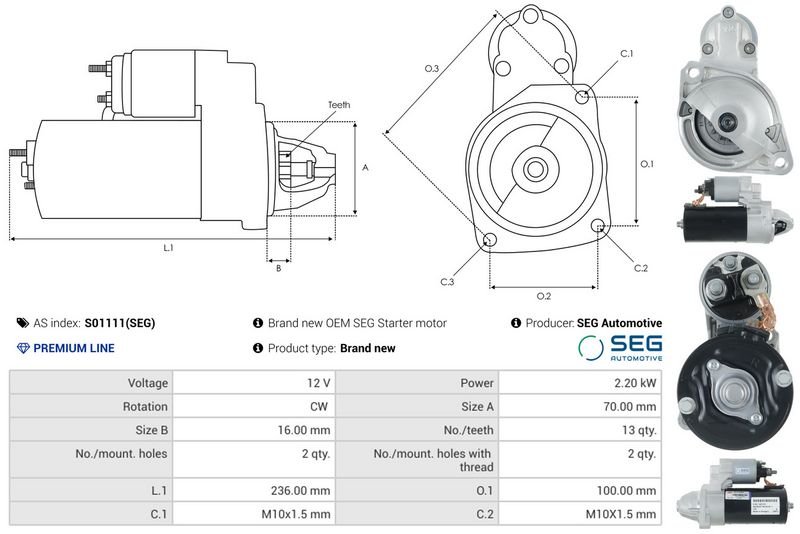 AS-PL S01111(SEG) Starter