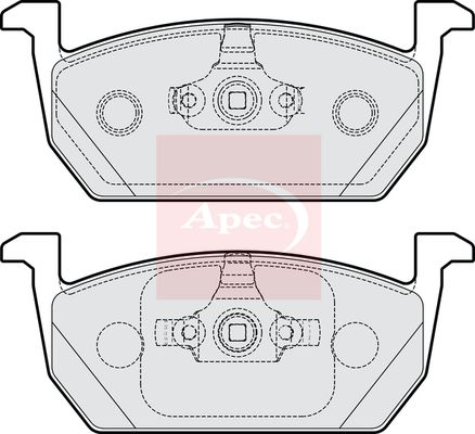 APEC Brake Pad Set, disc brake PAD2216