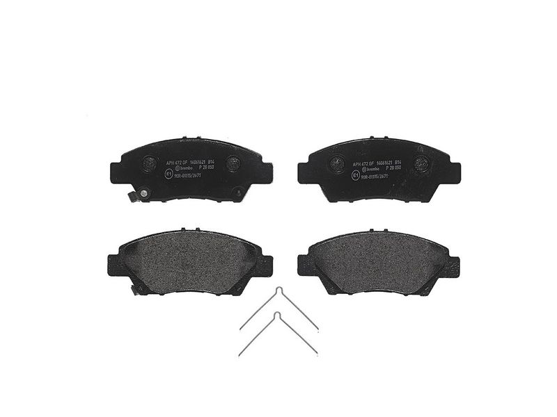 комплект спирачно феродо, дискови спирачки BREMBO