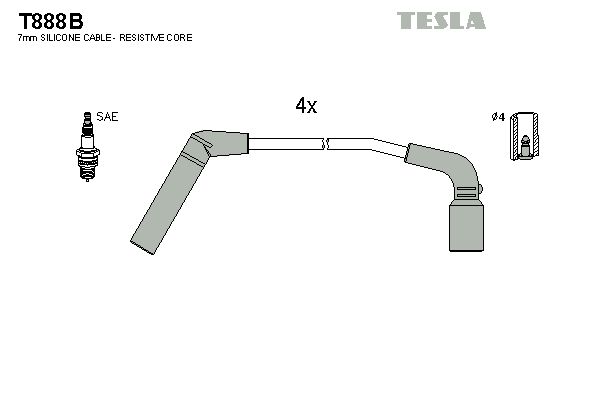 Комплект электропроводки TESLA