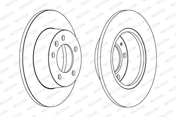 FERODO DDF1272C Brake Disc