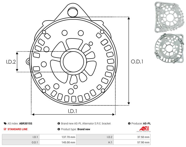 Kaitsekate, generaator, AS-PL ABR3015S