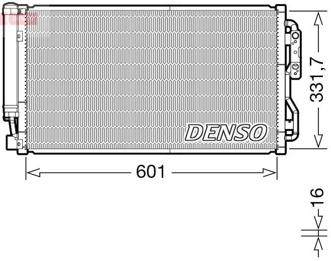 DENSO kondenzátor, klíma DCN05105
