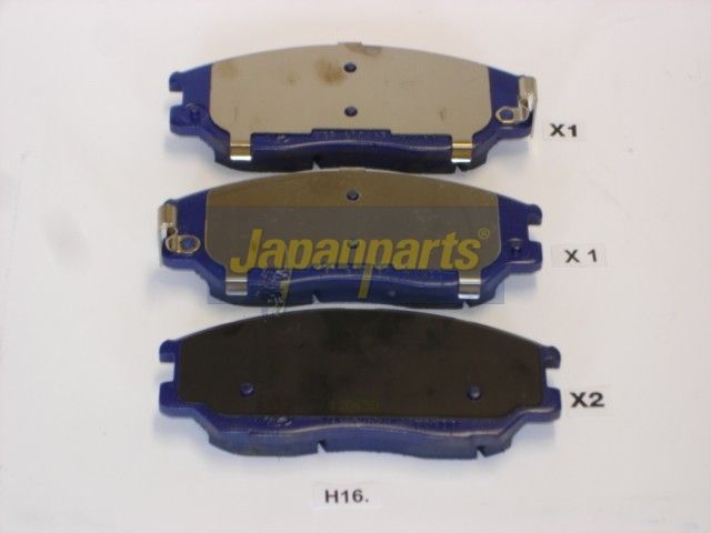 JAPANPARTS Stabdžių trinkelių rinkinys, diskinis stabdys