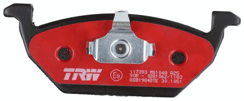 TRW GDB1984DTE Комплект гальмівних накладок, дискове гальмо