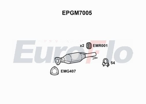 EuroFlo Soot/Particulate Filter, exhaust system EPGM7005