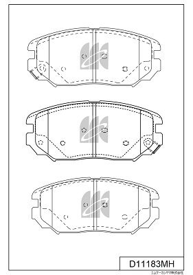 Колодки гальмівні передні KIA S581013FA11