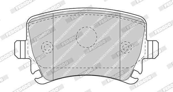FERODO FDB5107 Brake Pad Set, disc brake