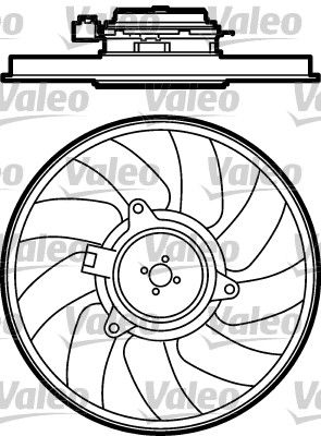 VALEO ventilátor, motorhűtés 696080