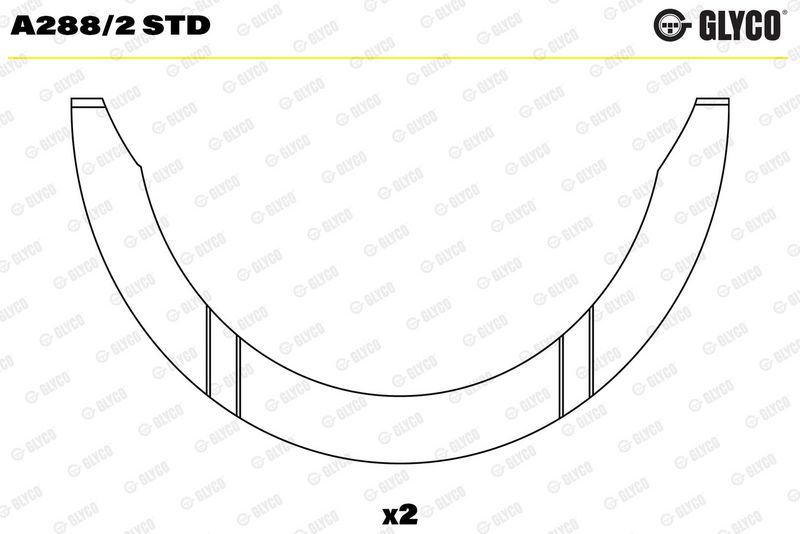 Saiba distantier, arbore cotit GLYCO A288/2 STD