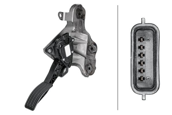 HELLA Sensor, accelerator pedal position 6PV 358 156-221