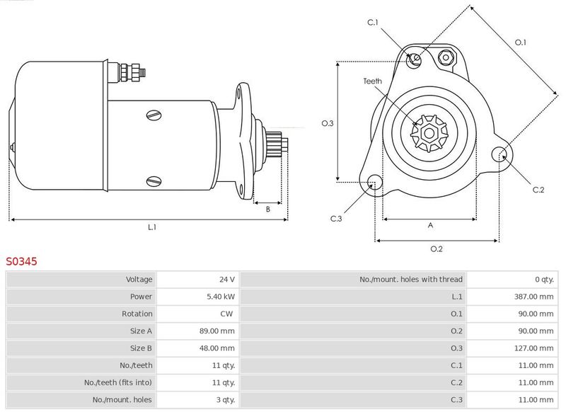 AS-PL S0345 Starter