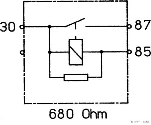 Реле, паливний насос, Herth+Buss Elparts 75613186