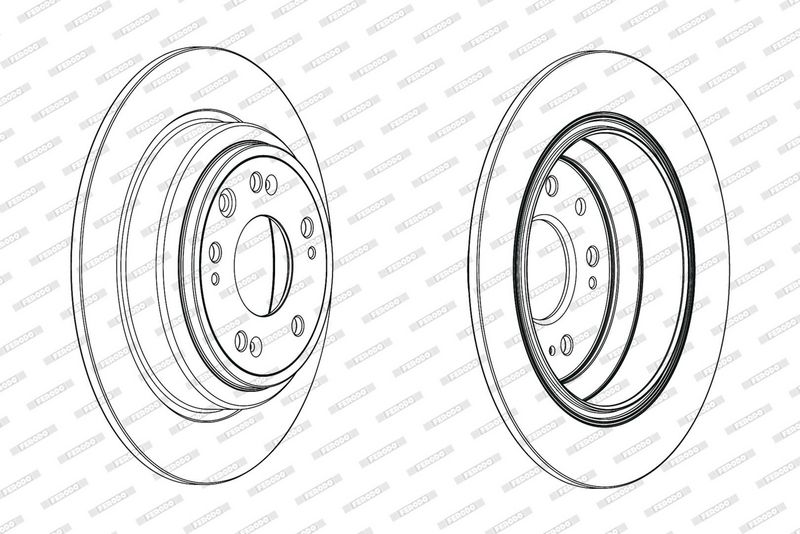 FERODO Disque de frein DDF1778C