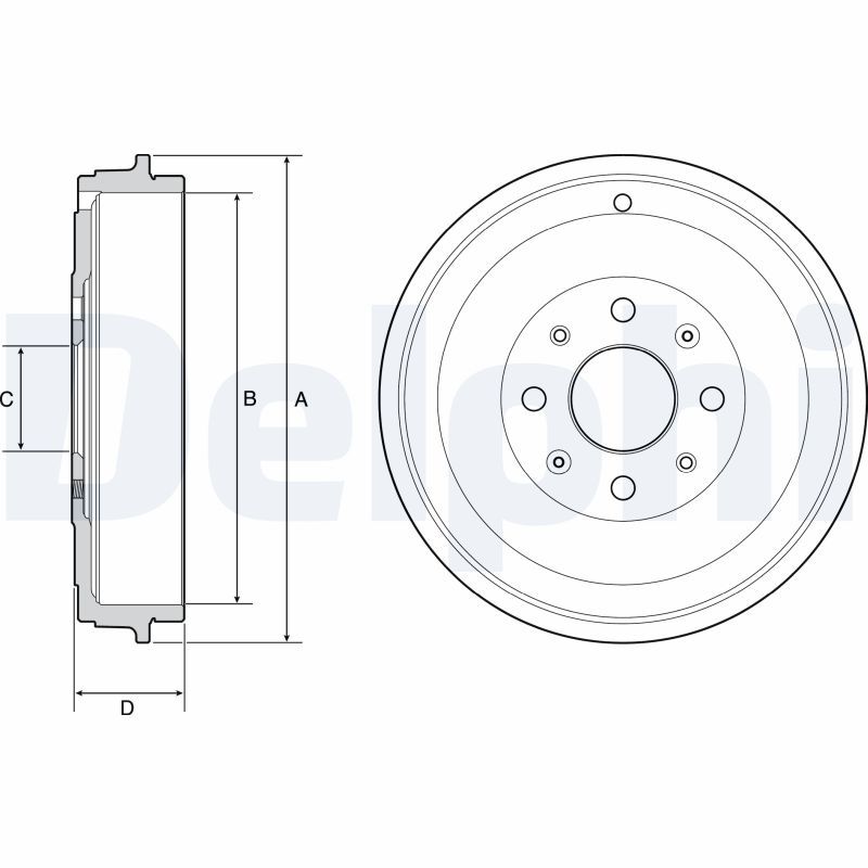 DELPHI fékdob BF503