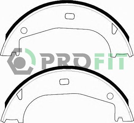 Комплект гальмівних колодок, Profit 5001-0546