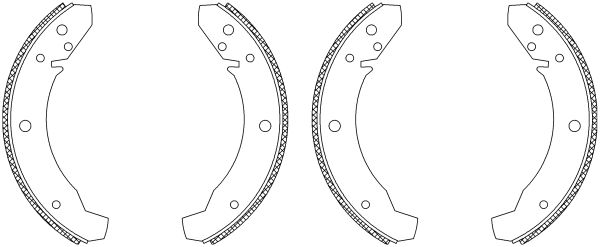 HELLA PAGID 8DB 355 003-521 Brake Shoe Set