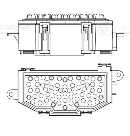 Резистор, компресор салону, Luzar LFR1880