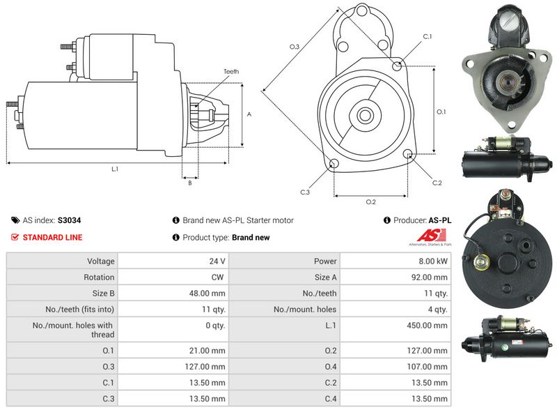 AS-PL S3034 Starter
