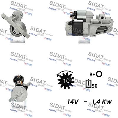 SIDAT önindító S12HT0627A2