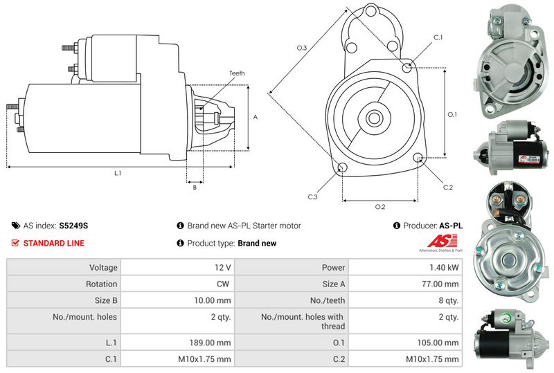 AS-PL S5249S Starter