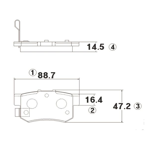 Комплект гальмівних накладок, дискове гальмо, Ctr GK0325