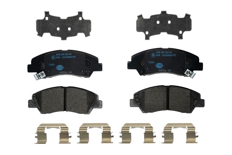 Set placute frana,frana disc 8DB 355 023-001 HELLA