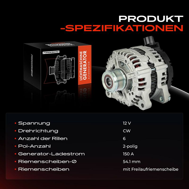 Frankberg 5481FB0029669 Alternator