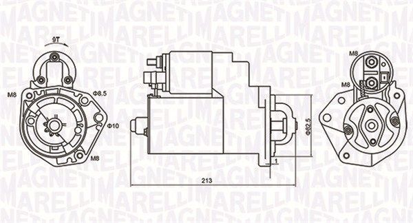 MAGNETI MARELLI Volkswagen стартер Golf,Polo,Vento,Seat