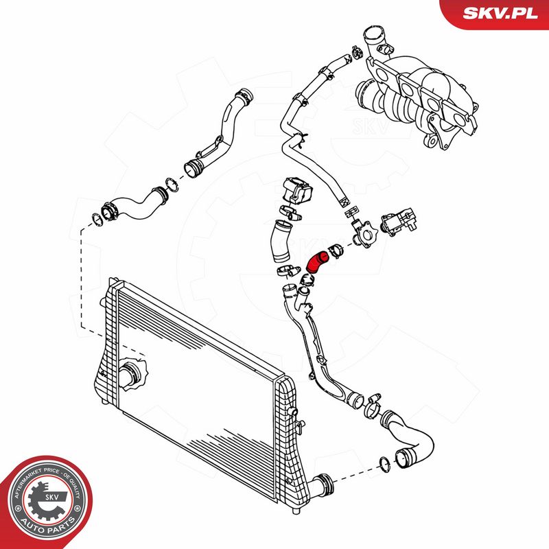 ESEN SKV 24SKV061 Charge Air Hose