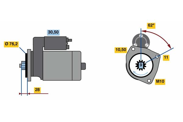 BOSCH 0 986 024 050 Starter