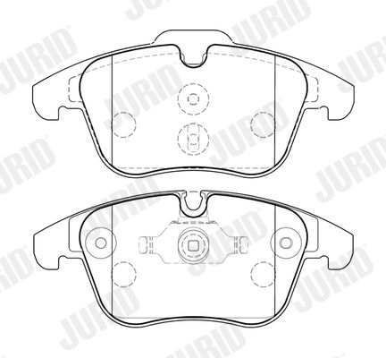 Комплект гальмівних накладок, дискове гальмо, Jurid 574009J