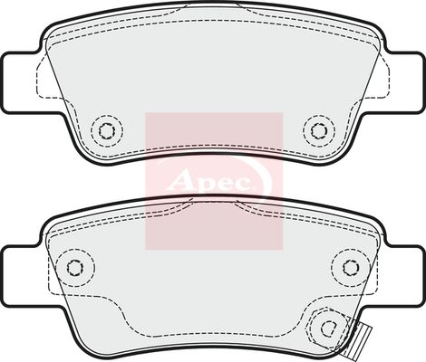 APEC Brake Pad Set, disc brake PAD1940