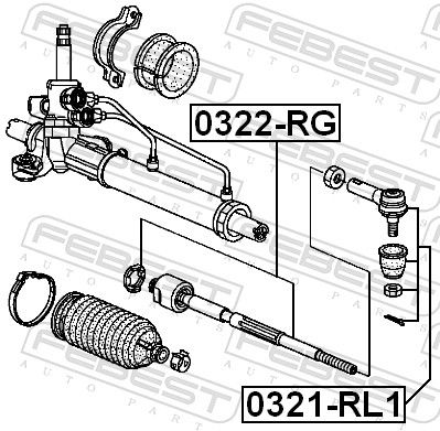 FEBEST 0322-RG AUTOMOTIVE Gas Spring, bonnet