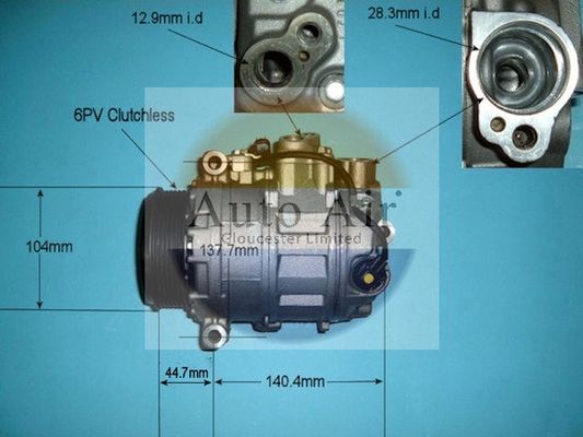 Auto Air Gloucester 14-6201P Compressor, air conditioning