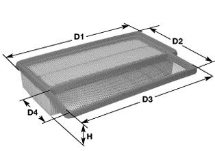 Повітряний фільтр, Clean Filters MA3159