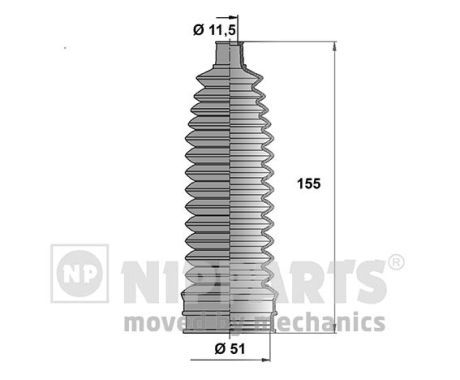 NIPPARTS gumiharang készlet, kormányzás N2841035