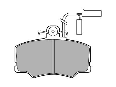 DELPHI LP902 Brake Pad Set, disc brake