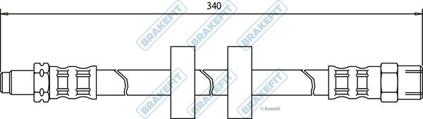 APEC Brake Hose BHO4016
