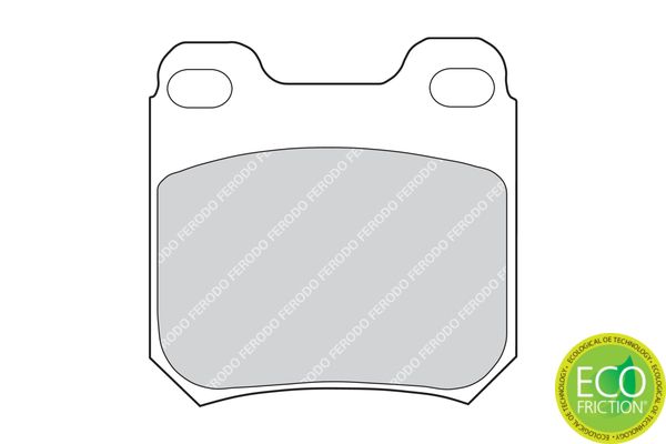 FERODO FDB525 Brake Pad Set, disc brake