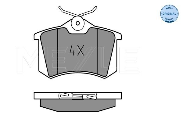 MEYLE 025 209 6117 Brake Pad Set, disc brake