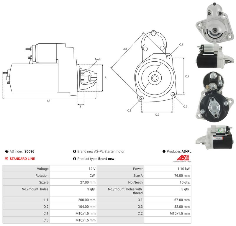Starter, AS-PL S0096