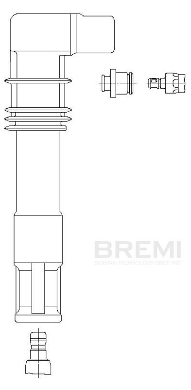 Штекер, свічка запалювання, Bremi 13309A5