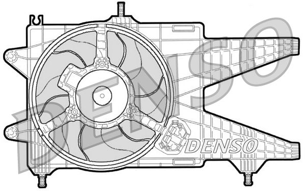 DENSO ventilátor, motorhűtés DER09038
