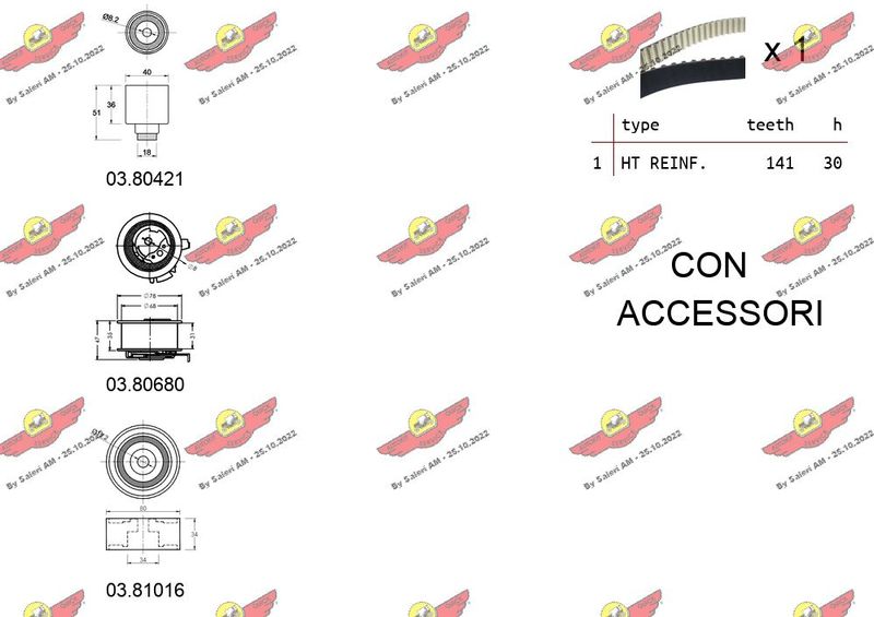 AUTOKIT 04.5279 Timing Belt Kit