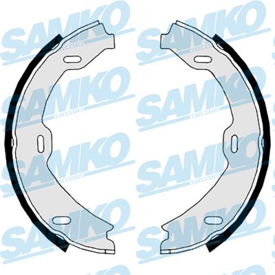 Комплект гальмівних колодок, стоянкове гальмо, Samko 88879