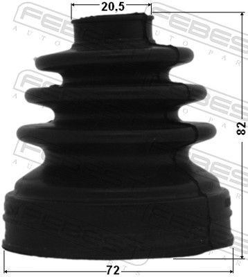 FEBEST 2915-FLIIRT Bellow, drive shaft